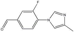Benzaldehyde, 3-fluoro-4-(4-methyl-1H-imidazol-1-yl)- CAS#: 937400-07-2