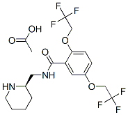 Benzamide, N-(2-piperidinylmethyl)-2,5-bis(2,2,2-trifluoroethoxy)-, (R)-, monoacetate CAS#: 99495-94-0