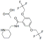 Benzamide, N-(2-piperidinylmethyl)-2,5-bis(2,2,2-trifluoroethoxy)-, (S)-, monoacetate CAS#: 99495-93-9