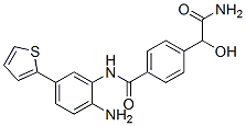 Benzeneacetamide,  4-[[[2-amino-5-(2-thienyl)phenyl]amino]carbonyl]--alpha--hydroxy- CAS#: 945401-19-4