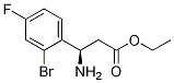 Benzenepropanoic acid, .beta.-aMino-2-broMo-4-fluoro-, ethyl ester, (.beta.R)- CAS#: 934384-85-7