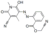 Benzoic  acid,  2-[2-(5-cyano-1,6-dihydro-2-hydroxy-1,4-dimethyl-6-oxo-3-pyridinyl)diazenyl]-,  cyanomethyl  ester CAS#: 949003-09-2