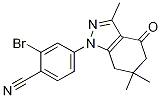 Benzonitrile, 2-broMo-4-(4,5,6,7-tetrahydro-3,6,6-triMethyl-4-oxo-1H-indazol-1-yl)- CAS#: 908111-29-5