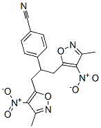 Benzonitrile,  4-[2-(3-methyl-4-nitro-5-isoxazolyl)-1-[(3-methyl-4-nitro-5-isoxazolyl)methyl]ethyl]- CAS#: 952415-59-7