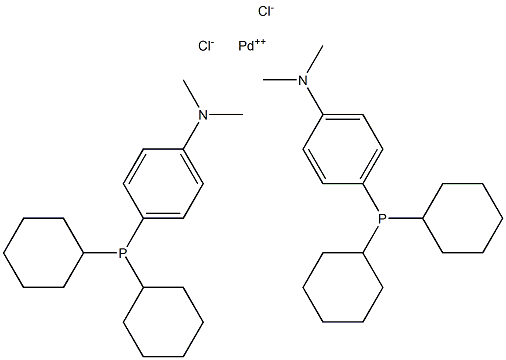 Bis[(dicyclohexyl)(4-diMethylaMinophenyl)phosphine] palladiuM(II) chloride, (A-caPhos)2PdCl2 CAS#: 945375-77-9