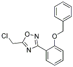 3-(2-BENZYLOXY-PHENYL)-5-CHLOROMETHYL-[1,2,4]OXADIAZOLE CAS#: 936497-78-8