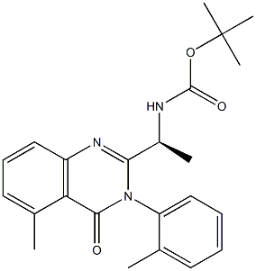 CarbaMic acid, N-[(1S)-1-[3,4-dihydro-5-Methyl-3-(2-Methylphenyl)-4-oxo-2-quinazolinyl]ethyl]-, 1,1-diMethylethyl ester CAS#: 936024-96-3