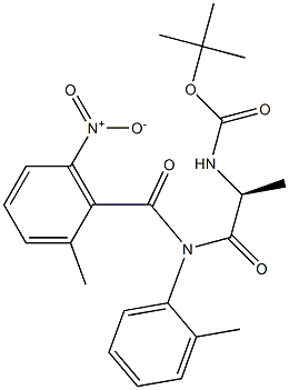 CarbaMic acid, N-[(1S)-1-Methyl-2-[(2-Methyl-6-nitrobenzoyl)(2-Methylphenyl)aMino]-2-oxoethyl]-, 1,1-diMethylethyl ester CAS#: 936025-18-2