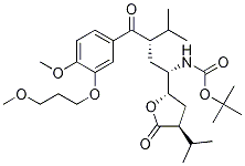 CarbaMic acid, N-[(1S,3S)-3-[4-Methoxy-3-(3-Methoxypropoxy)benzoyl]-4-Methyl-1-[(2S,4S)-tetrahydro-4-(1-Methylethyl)-5-oxo-2-furanyl]pentyl]-, 1,1-diMethylethyl ester CAS#: 934841-22-2