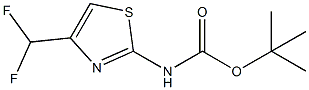 Carbamic  acid,  N-[4-(difluoromethyl)-2-thiazolyl]-,  1,1-dimethylethyl  ester CAS#: 947179-19-3