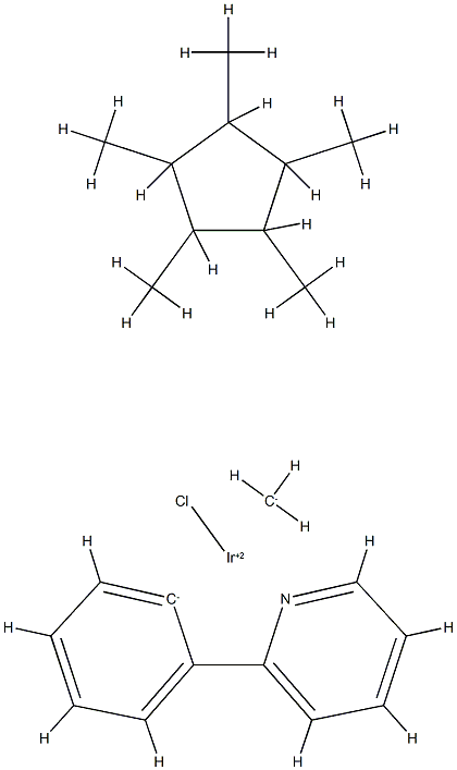 Chloro(pentamethylcyclopentadienyl)[(2-pyridinyl-kN)phenyl-kC]iridum(III), 99% CAS#: 945491-51-0