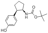 Cis-[2-(4-Hydroxyphenyl)-cyclopentyl]-carbamic acid tert-butyl ester CAS#: 935534-25-1
