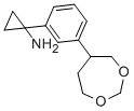 Cyclopropanamine, 1-[3-(1,3-dioxepan-5-yl)phenyl]- CAS#: 935460-20-1
