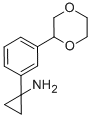 Cyclopropanamine, 1-[3-(1,4-dioxan-2-yl)phenyl]- CAS#: 935460-70-1