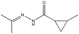 Cyclopropanecarboxylic acid, 2-methyl-, isopropylidenehydrazide (6CI) CAS#: 99767-77-8