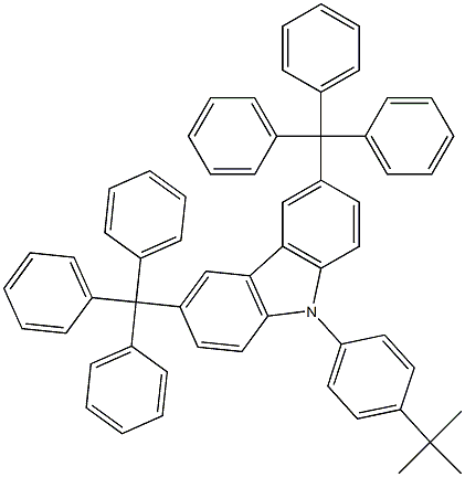 CzC , 9-(4-tert-butylphenyl)-3,6-ditrityl-9H-carbazole CAS#: 956373-04-9