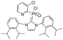 DICHLORO-[1,3-BIS(DIISOPROPYLPHENYL)IMIDAZOLYLIDENE]-(3-CHLOROPYRIDYL)PALLADIUM(II) CAS#: 905459-27-0