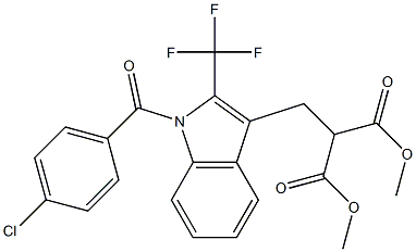 DiMethyl 2-((1-(4-chlorobenzoyl)-2-(trifluoroMethyl)-1H-indo-l-3-yl)Methyl)Malonate CAS#: 934843-29-5