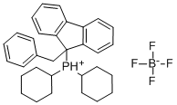 Dicyclohexyl(9-benzylfluoren-9-yl)phosphoniumtetrafluoroborate,min.97%[cataCXiumFBn] CAS#: 937378-18-2