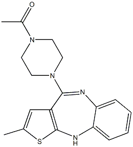 (E)-1-(4-(2-Methyl-10H-benzo[b]thieno[2,3-e][1,4]diazepin-4-yl)piperazin-1-yl)ethanone CAS#: 935272-10-9
