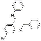 (E)-N-(2-BENZYLOXY)-4-BROMOBENZYLIDENE ANILINE CAS#: 914777-35-8
