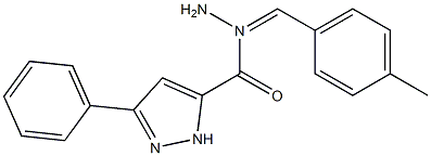 (E)-N-(4-methylbenzylidene)-3-phenyl-1H-pyrazole-5-carbohydrazide CAS#: 936338-46-4
