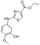 ETHYL 2-(3-HYDROXY-4-METHOXYPHENYLAMINO)THIAZOLE-4-CARBOXYLATE CAS#: 933045-67-1