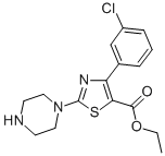 ETHYL 2-PIPERAZINE-4-(3-CHLORO)PHENYL THIAZOLE-5-CARBOXYLATE CAS#: 905807-70-7