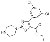 ETHYL 2-PIPERAZINE-4-(3,5-DICHLORO)PHENYL THIAZOLE-5-CARBOXYLATE CAS#: 905807-69-4