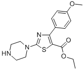 ETHYL 2-PIPERAZINE-4-(4-METHOXY)PHENYL THIAZOLE-5-CARBOXYLATE CAS#: 905807-68-3