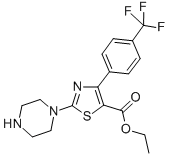 ETHYL 2-PIPERAZINE-4-(4-TRIFLUOROMETHYL)PHENYL THIAZOLE-5-CARBOXYLATE CAS#: 905807-67-2