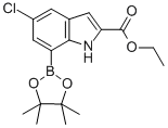 ETHYL 5-CHLORO-7 (4,4,5,5-TETRAMETHYL-1,3,2-DIOXABORYL) INDOLE-2-CARBOXYLATE CAS#: 919119-63-4