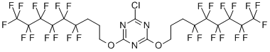 F26 CDMT, 2-Chloro-4,6-bis(4,4,5,5,6,6,7,7,8,8,9,9,9-tridecafluorononyloxy)-1,3,5-triazine CAS#: 916770-15-5