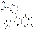 Furo[2,3-d]pyrimidine-2,4(1H,3H)-dione,  6-[(1,1-dimethylethyl)amino]-1,3-dimethyl-5-(3-nitrophenyl)- CAS#: 955428-70-3