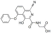 Glycine,  N-[(1-cyano-4-hydroxy-5-phenoxy-3-isoquinolinyl)carbonyl]- CAS#: 945739-80-0