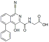 Glycine,  N-[(1-cyano-4-hydroxy-5-phenyl-3-isoquinolinyl)carbonyl]- CAS#: 945740-12-5