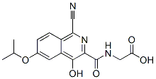 Glycine,  N-[[1-cyano-4-hydroxy-6-(1-methylethoxy)-3-isoquinolinyl]carbonyl]- CAS#: 945740-11-4
