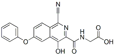 Glycine,  N-[(1-cyano-4-hydroxy-6-phenoxy-3-isoquinolinyl)carbonyl]- CAS#: 945739-74-2