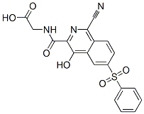 Glycine,  N-[[1-cyano-4-hydroxy-6-(phenylsulfonyl)-3-isoquinolinyl]carbonyl]- CAS#: 945739-92-4
