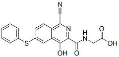 Glycine,  N-[[1-cyano-4-hydroxy-6-(phenylthio)-3-isoquinolinyl]carbonyl]- CAS#: 945739-77-5