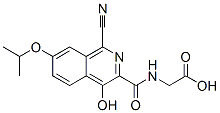 Glycine,  N-[[1-cyano-4-hydroxy-7-(1-methylethoxy)-3-isoquinolinyl]carbonyl]- CAS#: 945740-10-3