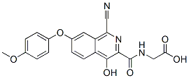 Glycine,  N-[[1-cyano-4-hydroxy-7-(4-methoxyphenoxy)-3-isoquinolinyl]carbonyl]- CAS#: 945739-90-2