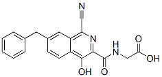 Glycine,  N-[[1-cyano-4-hydroxy-7-(phenylmethyl)-3-isoquinolinyl]carbonyl]- CAS#: 945739-84-4