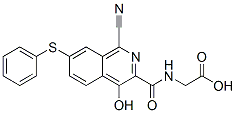 Glycine,  N-[[1-cyano-4-hydroxy-7-(phenylthio)-3-isoquinolinyl]carbonyl]- CAS#: 945739-78-6