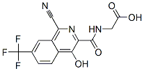Glycine,  N-[[1-cyano-4-hydroxy-7-(trifluoromethyl)-3-isoquinolinyl]carbonyl]- CAS#: 945739-69-5