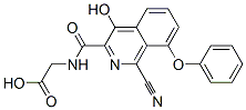 Glycine,  N-[(1-cyano-4-hydroxy-8-phenoxy-3-isoquinolinyl)carbonyl]- CAS#: 945739-71-9