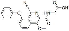 Glycine,  N-[(1-cyano-4-methoxy-8-phenoxy-3-isoquinolinyl)carbonyl]- CAS#: 945739-98-0