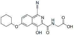 Glycine,  N-[[1-cyano-6-(cyclohexyloxy)-4-hydroxy-3-isoquinolinyl]carbonyl]- CAS#: 945739-91-3