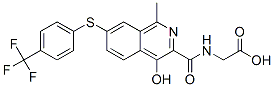 Glycine,  N-[[4-hydroxy-1-methyl-7-[[4-(trifluoromethyl)phenyl]thio]-3-isoquinolinyl]carbonyl]- CAS#: 909698-89-1