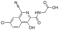 Glycine,  N-[(7-chloro-1-cyano-4-hydroxy-3-isoquinolinyl)carbonyl]- CAS#: 945739-70-8